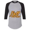 Unisex Three-Quarter Raglan Sleeve Baseball Jersey T-Shirt Thumbnail
