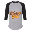 Unisex Three-Quarter Raglan Sleeve Baseball Jersey T-Shirt Thumbnail
