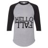 Unisex Three-Quarter Raglan Sleeve Baseball Jersey T-Shirt Thumbnail