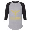 Unisex Three-Quarter Raglan Sleeve Baseball Jersey T-Shirt Thumbnail