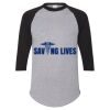Unisex Three-Quarter Raglan Sleeve Baseball Jersey T-Shirt Thumbnail