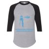 Unisex Three-Quarter Raglan Sleeve Baseball Jersey T-Shirt Thumbnail