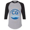Unisex Three-Quarter Raglan Sleeve Baseball Jersey T-Shirt Thumbnail