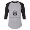 Unisex Three-Quarter Raglan Sleeve Baseball Jersey T-Shirt Thumbnail