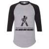 Unisex Three-Quarter Raglan Sleeve Baseball Jersey T-Shirt Thumbnail