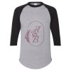 Unisex Three-Quarter Raglan Sleeve Baseball Jersey T-Shirt Thumbnail
