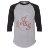 Unisex Three-Quarter Raglan Sleeve Baseball Jersey T-Shirt Thumbnail