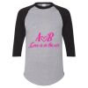 Unisex Three-Quarter Raglan Sleeve Baseball Jersey T-Shirt Thumbnail