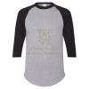 Unisex Three-Quarter Raglan Sleeve Baseball Jersey T-Shirt Thumbnail