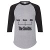 Unisex Three-Quarter Raglan Sleeve Baseball Jersey T-Shirt Thumbnail
