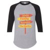 Unisex Three-Quarter Raglan Sleeve Baseball Jersey T-Shirt Thumbnail
