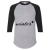 Unisex Three-Quarter Raglan Sleeve Baseball Jersey T-Shirt Thumbnail