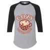 Unisex Three-Quarter Raglan Sleeve Baseball Jersey T-Shirt Thumbnail