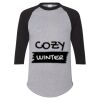Unisex Three-Quarter Raglan Sleeve Baseball Jersey T-Shirt Thumbnail