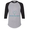 Unisex Three-Quarter Raglan Sleeve Baseball Jersey T-Shirt Thumbnail