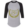 Unisex Three-Quarter Raglan Sleeve Baseball Jersey T-Shirt Thumbnail