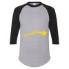 Unisex Three-Quarter Raglan Sleeve Baseball Jersey T-Shirt Thumbnail