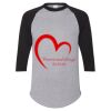 Unisex Three-Quarter Raglan Sleeve Baseball Jersey T-Shirt Thumbnail