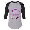 Unisex Three-Quarter Raglan Sleeve Baseball Jersey T-Shirt Thumbnail