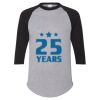 Unisex Three-Quarter Raglan Sleeve Baseball Jersey T-Shirt Thumbnail