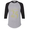 Unisex Three-Quarter Raglan Sleeve Baseball Jersey T-Shirt Thumbnail