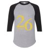 Unisex Three-Quarter Raglan Sleeve Baseball Jersey T-Shirt Thumbnail