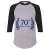 Unisex Three-Quarter Raglan Sleeve Baseball Jersey T-Shirt Thumbnail
