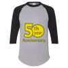 Unisex Three-Quarter Raglan Sleeve Baseball Jersey T-Shirt Thumbnail