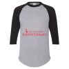 Unisex Three-Quarter Raglan Sleeve Baseball Jersey T-Shirt Thumbnail