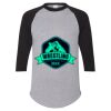 Unisex Three-Quarter Raglan Sleeve Baseball Jersey T-Shirt Thumbnail