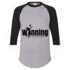 Unisex Three-Quarter Raglan Sleeve Baseball Jersey T-Shirt Thumbnail