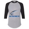 Unisex Three-Quarter Raglan Sleeve Baseball Jersey T-Shirt Thumbnail