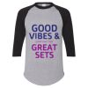 Unisex Three-Quarter Raglan Sleeve Baseball Jersey T-Shirt Thumbnail