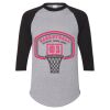 Unisex Three-Quarter Raglan Sleeve Baseball Jersey T-Shirt Thumbnail