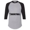 Unisex Three-Quarter Raglan Sleeve Baseball Jersey T-Shirt Thumbnail