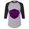 Unisex Three-Quarter Raglan Sleeve Baseball Jersey T-Shirt Thumbnail