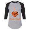 Unisex Three-Quarter Raglan Sleeve Baseball Jersey T-Shirt Thumbnail