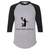 Unisex Three-Quarter Raglan Sleeve Baseball Jersey T-Shirt Thumbnail