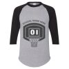 Unisex Three-Quarter Raglan Sleeve Baseball Jersey T-Shirt Thumbnail