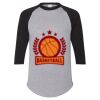 Unisex Three-Quarter Raglan Sleeve Baseball Jersey T-Shirt Thumbnail