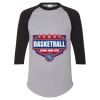 Unisex Three-Quarter Raglan Sleeve Baseball Jersey T-Shirt Thumbnail