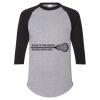 Unisex Three-Quarter Raglan Sleeve Baseball Jersey T-Shirt Thumbnail