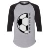 Unisex Three-Quarter Raglan Sleeve Baseball Jersey T-Shirt Thumbnail