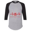 Unisex Three-Quarter Raglan Sleeve Baseball Jersey T-Shirt Thumbnail
