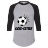 Unisex Three-Quarter Raglan Sleeve Baseball Jersey T-Shirt Thumbnail