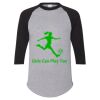Unisex Three-Quarter Raglan Sleeve Baseball Jersey T-Shirt Thumbnail