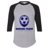 Unisex Three-Quarter Raglan Sleeve Baseball Jersey T-Shirt Thumbnail