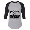 Unisex Three-Quarter Raglan Sleeve Baseball Jersey T-Shirt Thumbnail
