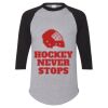Unisex Three-Quarter Raglan Sleeve Baseball Jersey T-Shirt Thumbnail