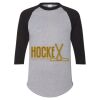 Unisex Three-Quarter Raglan Sleeve Baseball Jersey T-Shirt Thumbnail